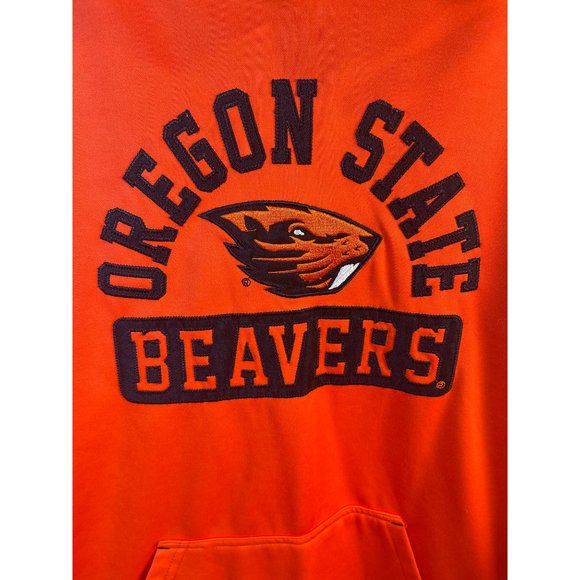 Top of the World Oregon State Beavers Hoodie Embroidered Patches Orange Sz M - Picture 3 of 7